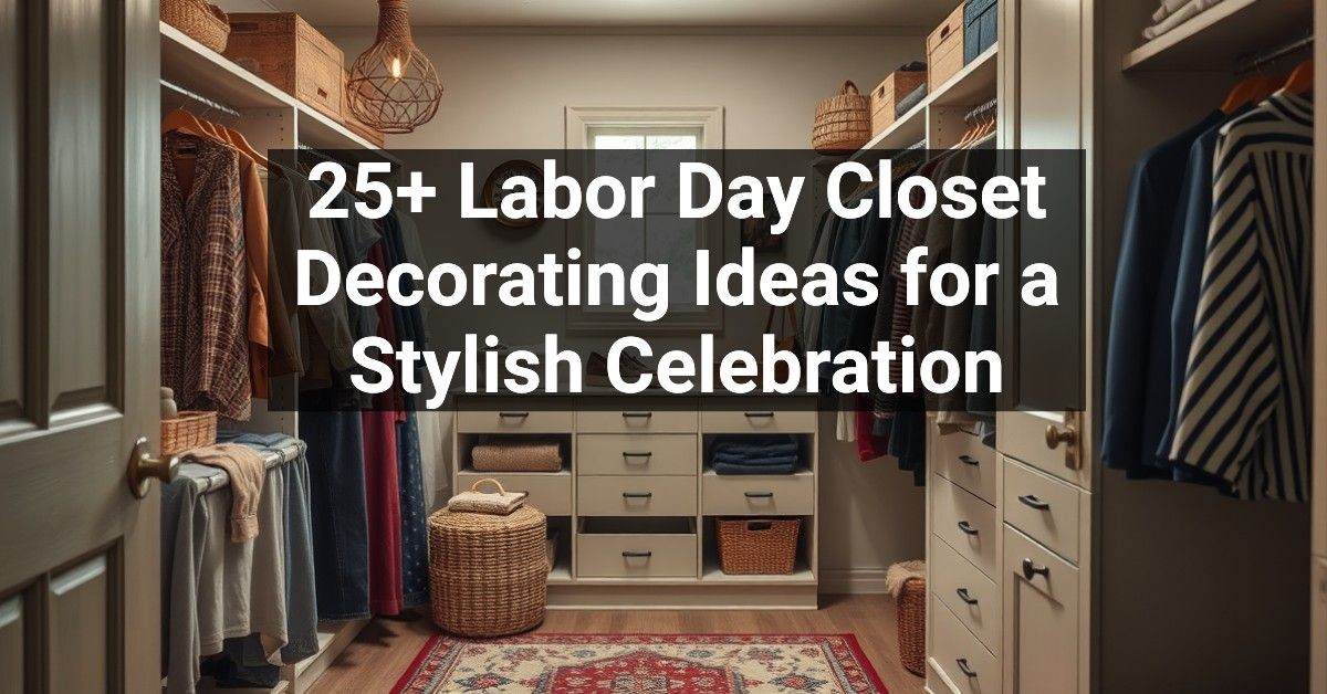 25+ Labor Day Closet Decorating Ideas for a Stylish Celebration