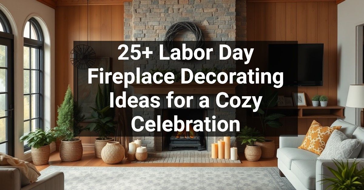 25+ Labor Day Fireplace Decorating Ideas for a Cozy Celebration