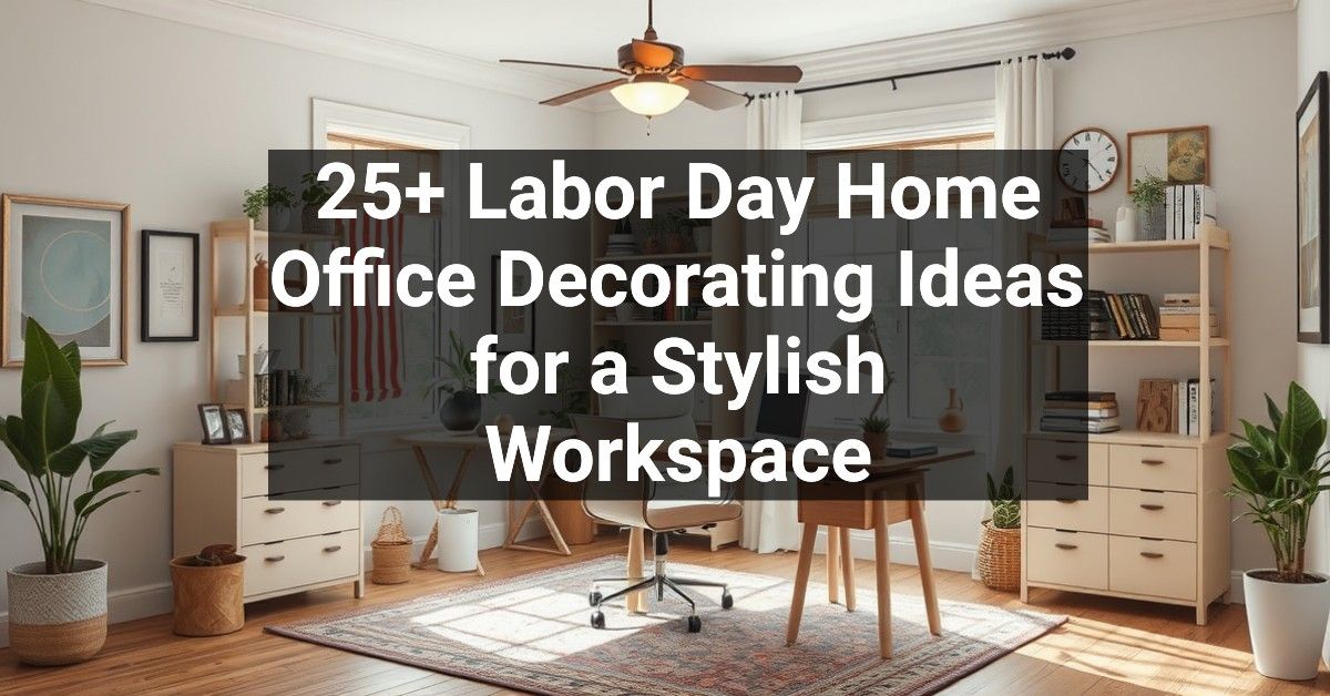 25+ Labor Day Home Office Decorating Ideas for a Stylish Workspace