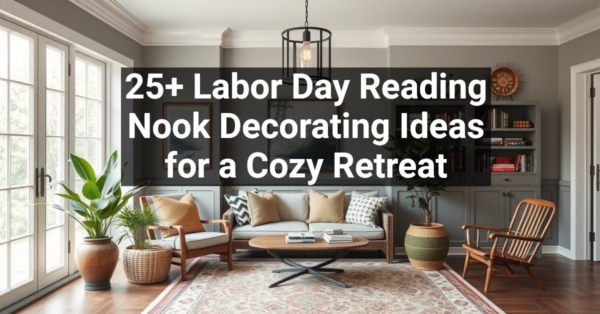 25+ Labor Day Reading Nook Decorating Ideas for a Cozy Retreat