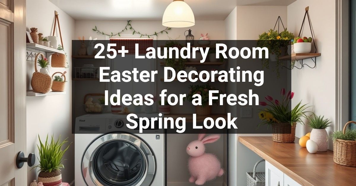 25+ Laundry Room Easter Decorating Ideas for a Fresh Spring Look