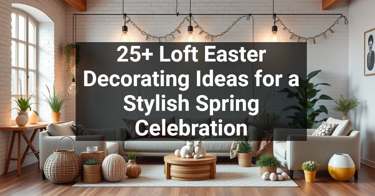 25+ Loft Easter Decorating Ideas for a Stylish Spring Celebration