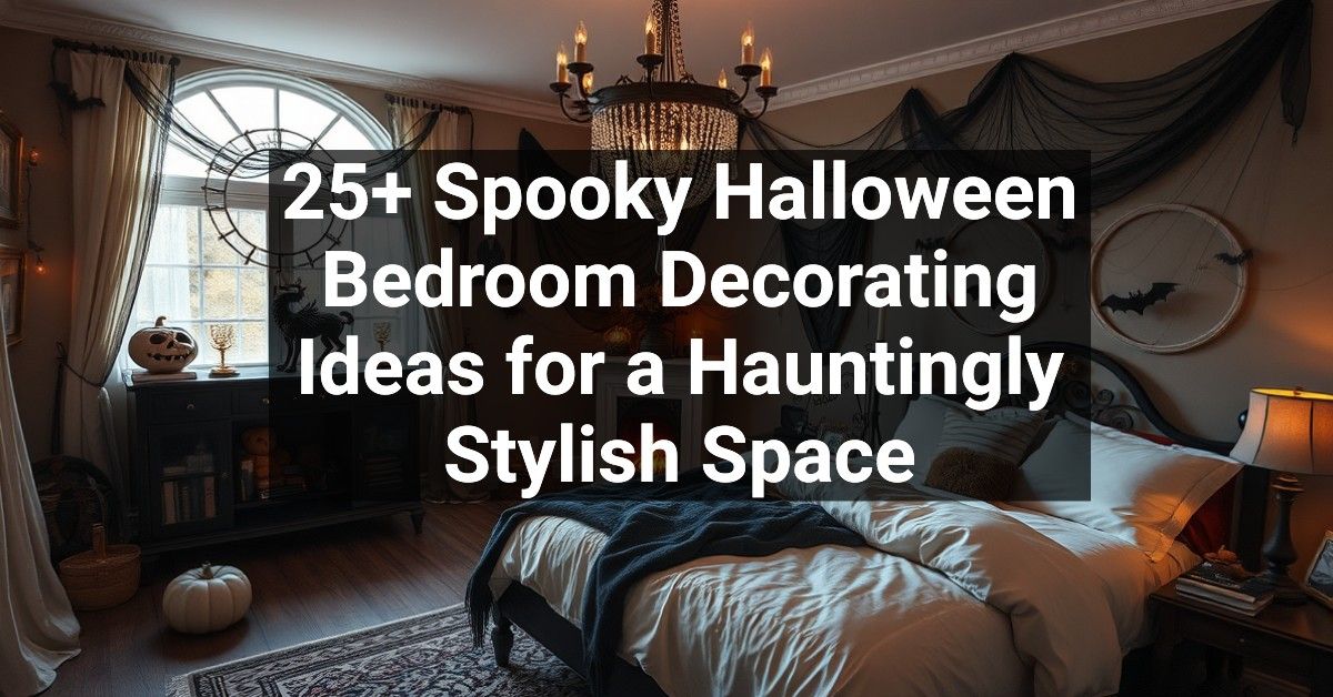 25+ Spooky Halloween Bedroom Decorating Ideas for a Hauntingly Stylish Space