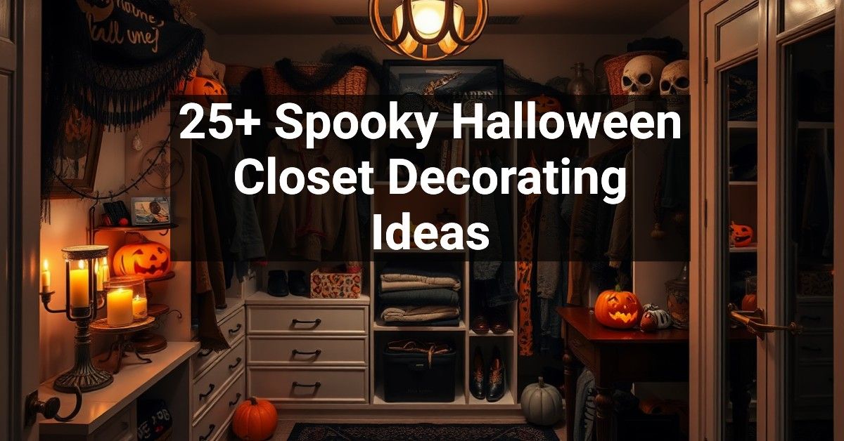 25+ Spooky Halloween Closet Decorating Ideas