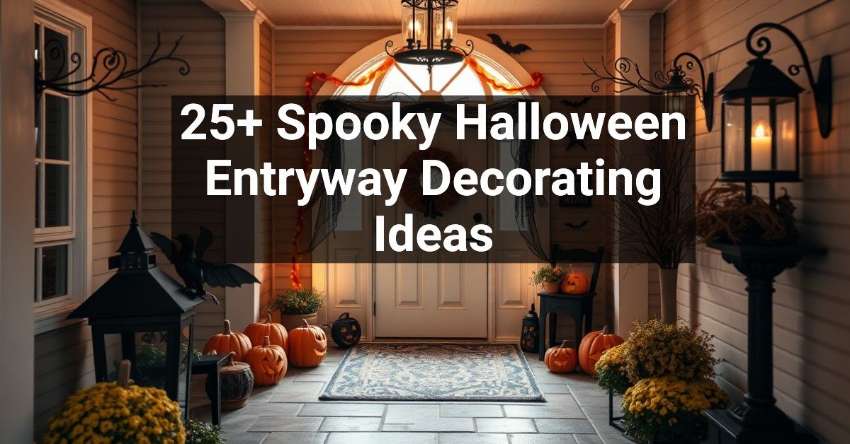 25+ Spooky Halloween Entryway Decorating Ideas