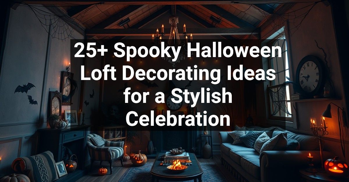 25+ Spooky Halloween Loft Decorating Ideas for a Stylish Celebration