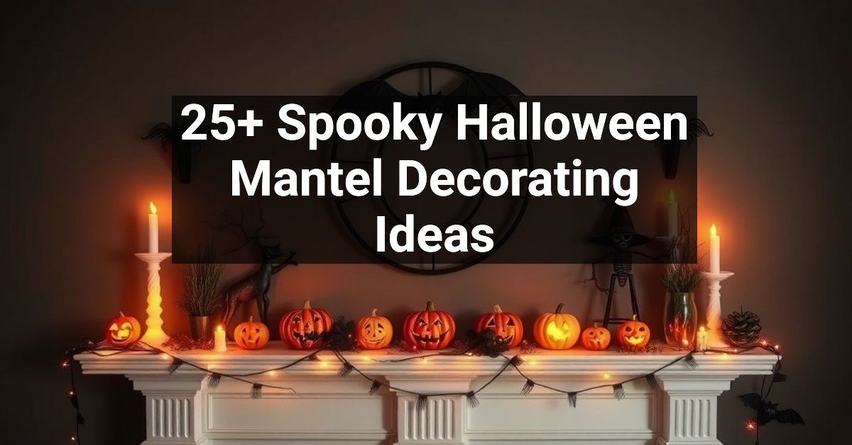 25+ Spooky Halloween Mantel Decorating Ideas