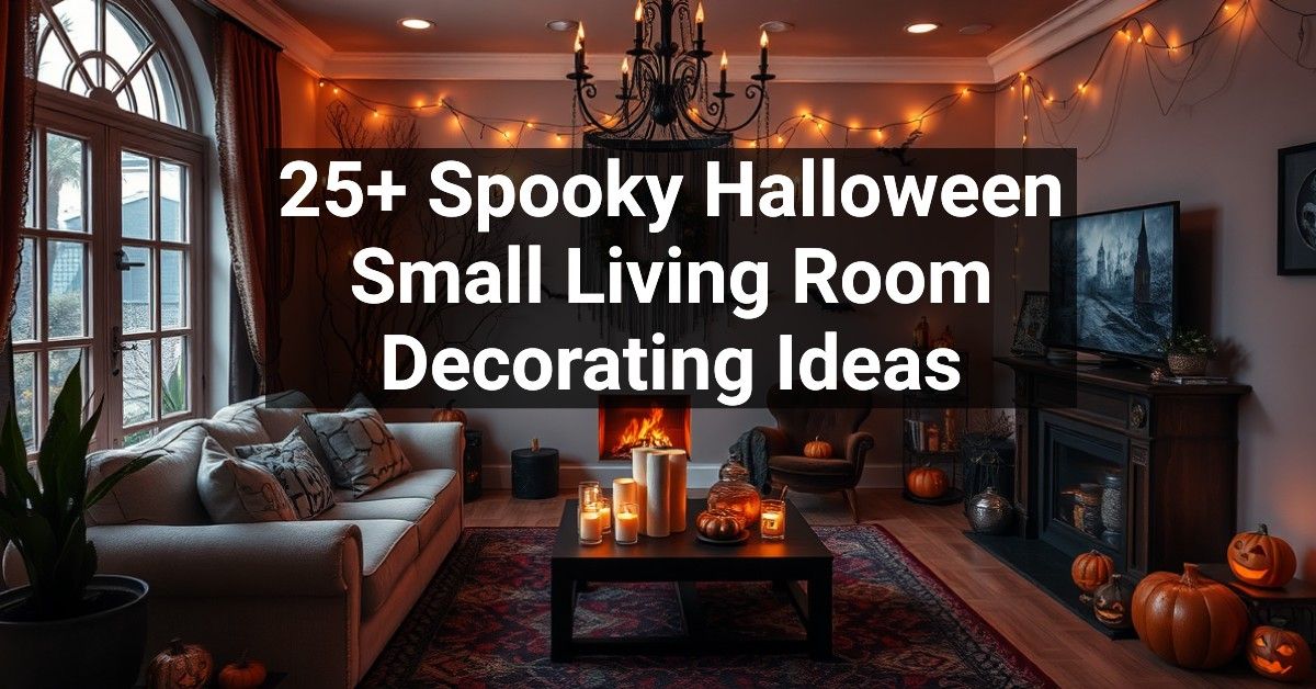 25+ Spooky Halloween Small Living Room Decorating Ideas