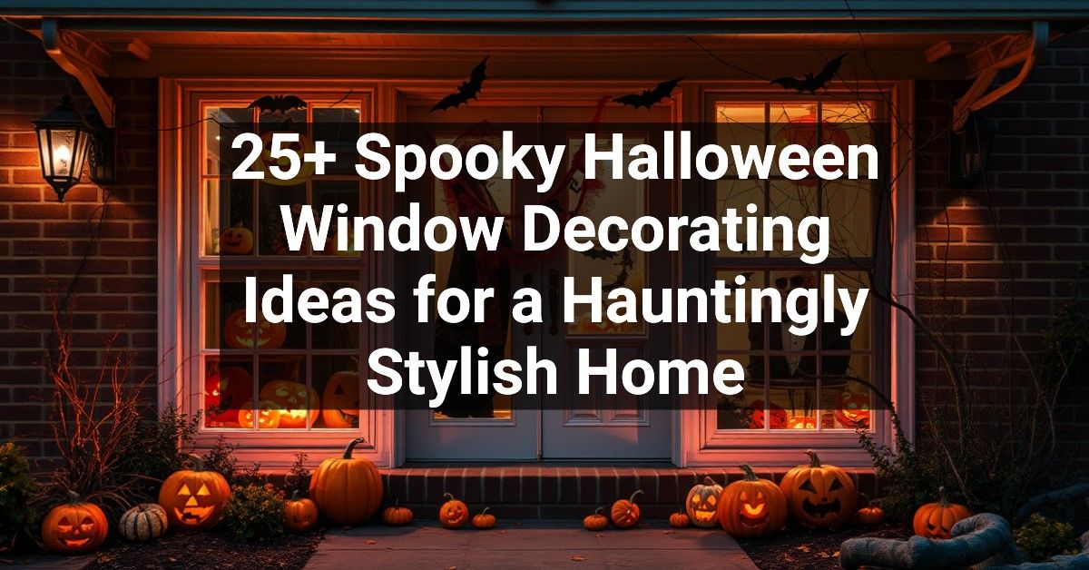 25+ Spooky Halloween Window Decorating Ideas for a Hauntingly Stylish Home