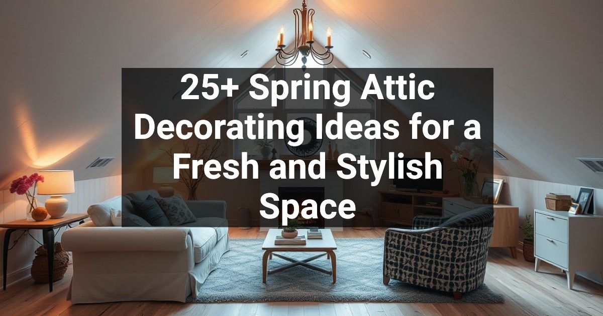 25+ Spring Attic Decorating Ideas for a Fresh and Stylish Space