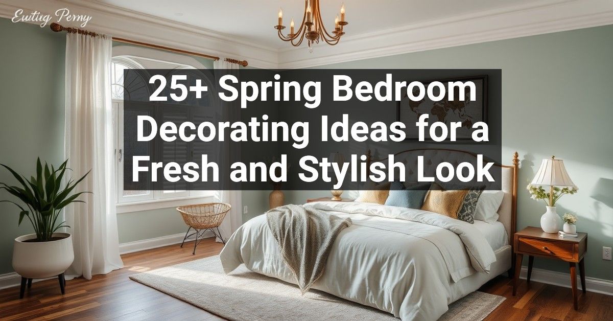 25+ Spring Bedroom Decorating Ideas for a Fresh and Stylish Look