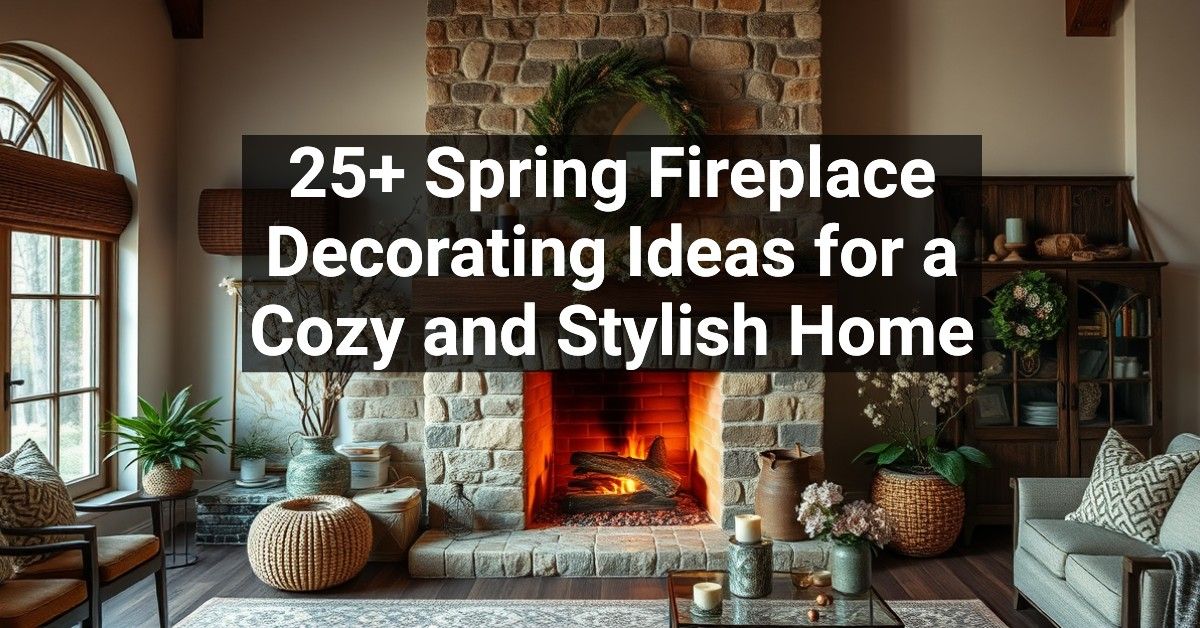 25+ Spring Fireplace Decorating Ideas for a Cozy and Stylish Home