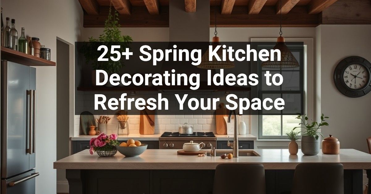 25+ Spring Kitchen Decorating Ideas to Refresh Your Space