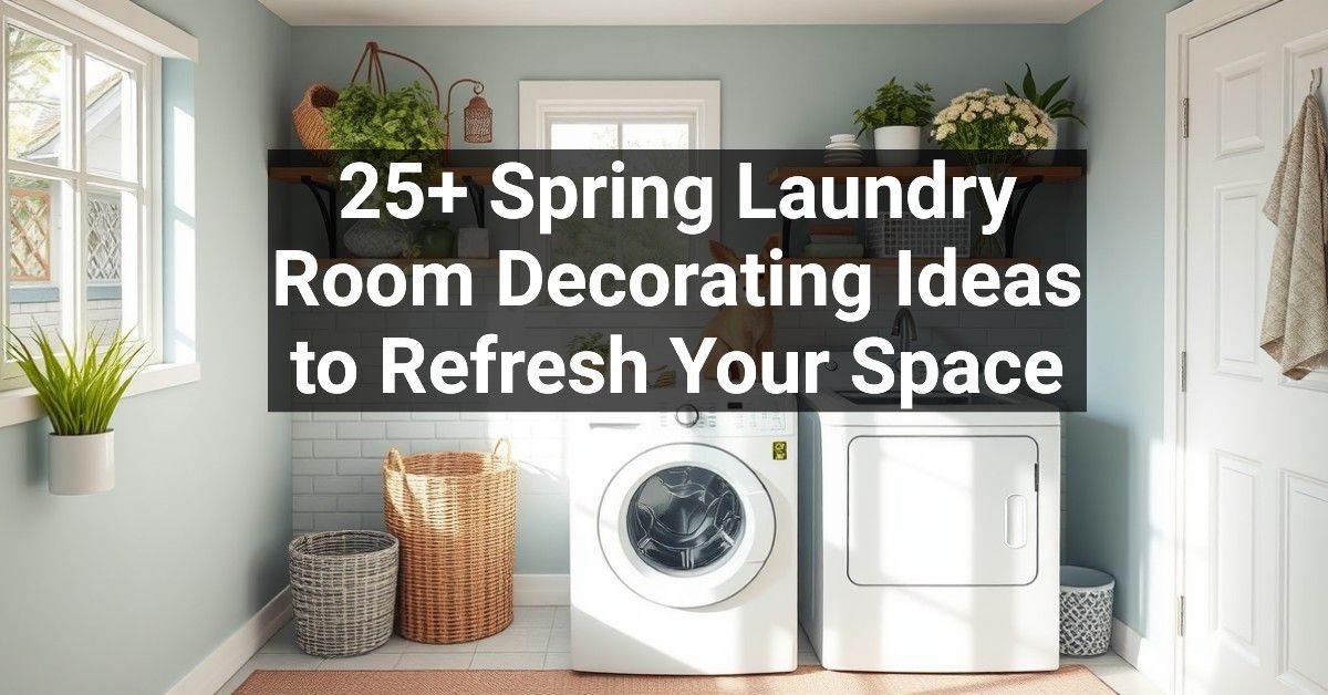 25+ Spring Laundry Room Decorating Ideas to Refresh Your Space