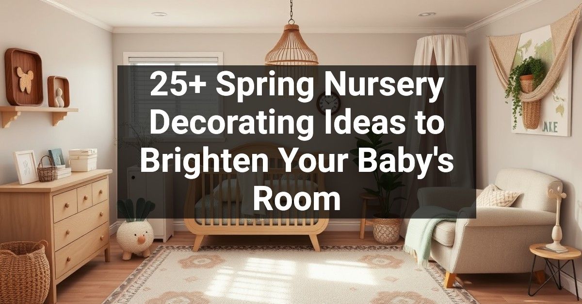 25+ Spring Nursery Decorating Ideas to Brighten Your Baby's Room