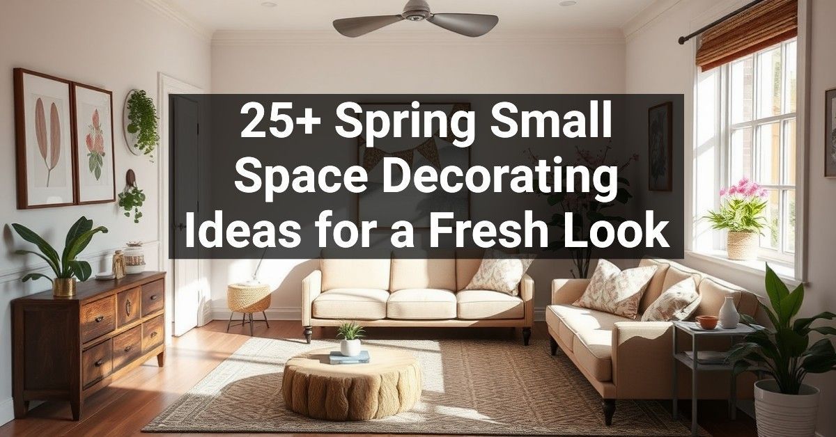 25+ Spring Small Space Decorating Ideas for a Fresh Look