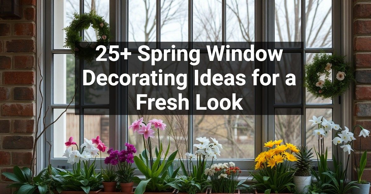 25+ Spring Window Decorating Ideas for a Fresh Look