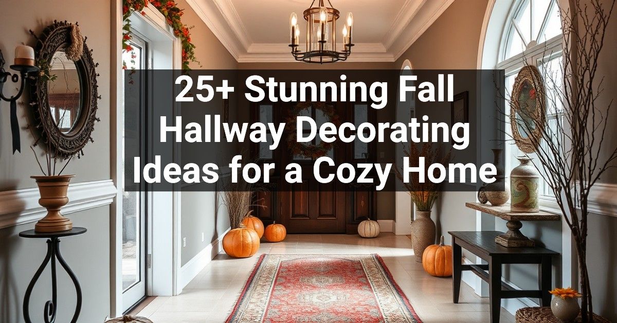 25+ Stunning Fall Hallway Decorating Ideas for a Cozy Home