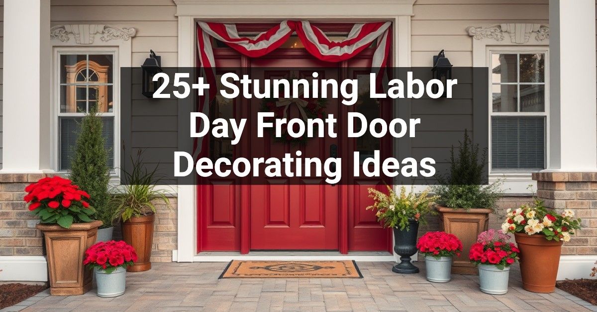 25+ Stunning Labor Day Front Door Decorating Ideas