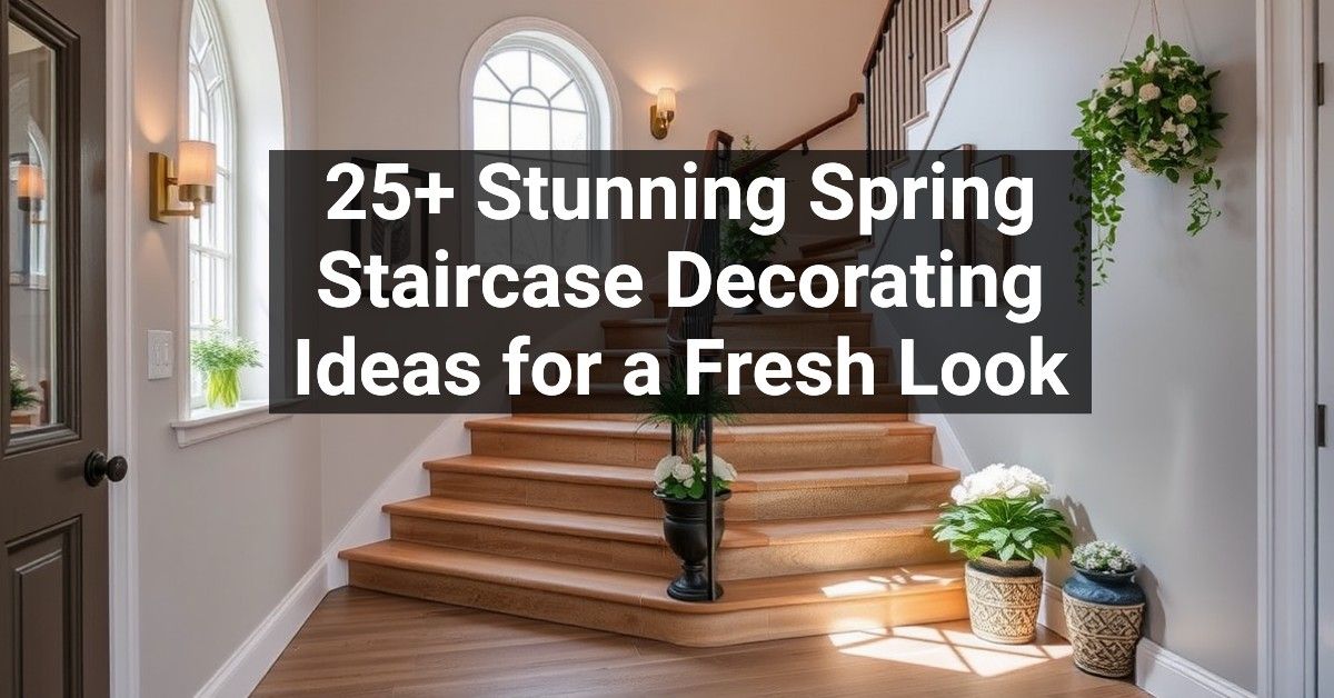 25+ Stunning Spring Staircase Decorating Ideas for a Fresh Look