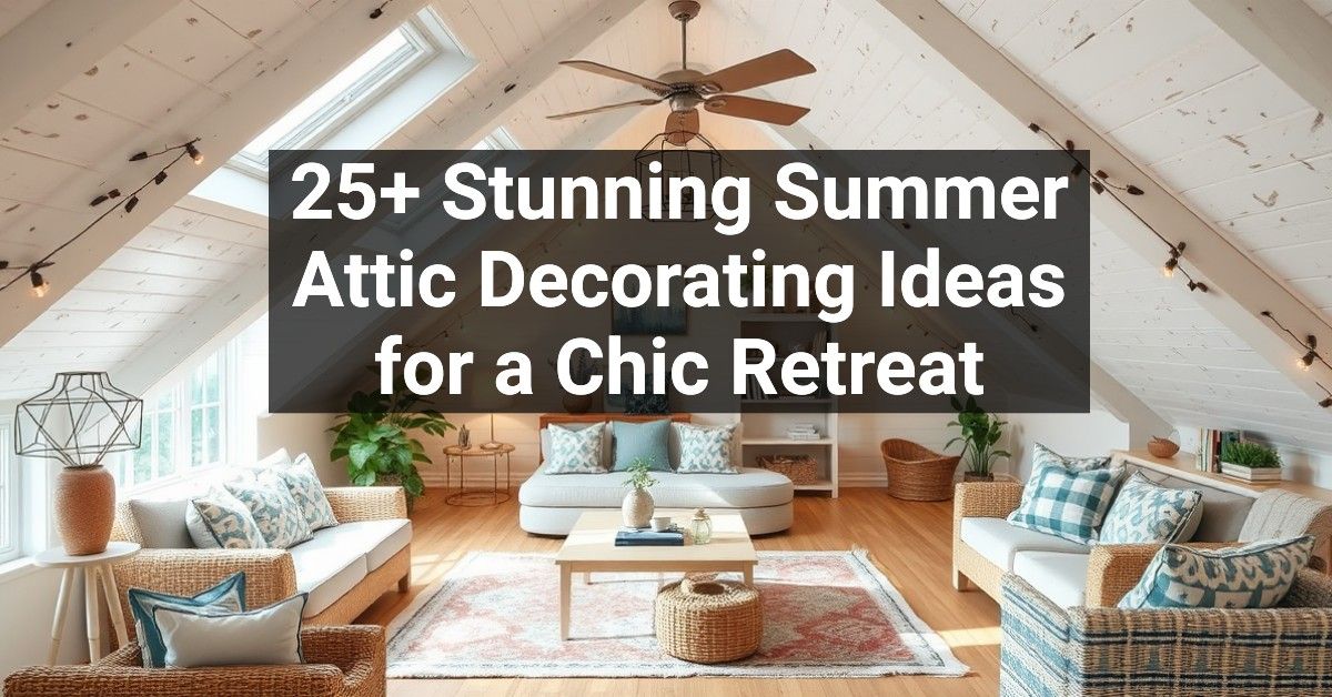 25+ Stunning Summer Attic Decorating Ideas for a Chic Retreat