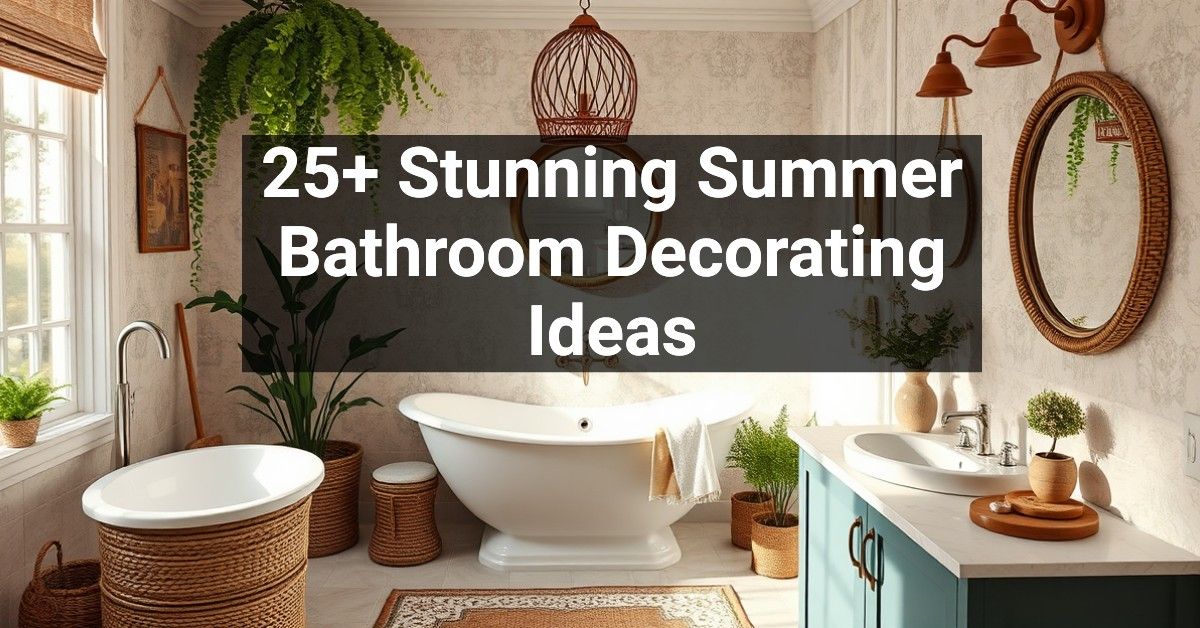 25+ Stunning Summer Bathroom Decorating Ideas