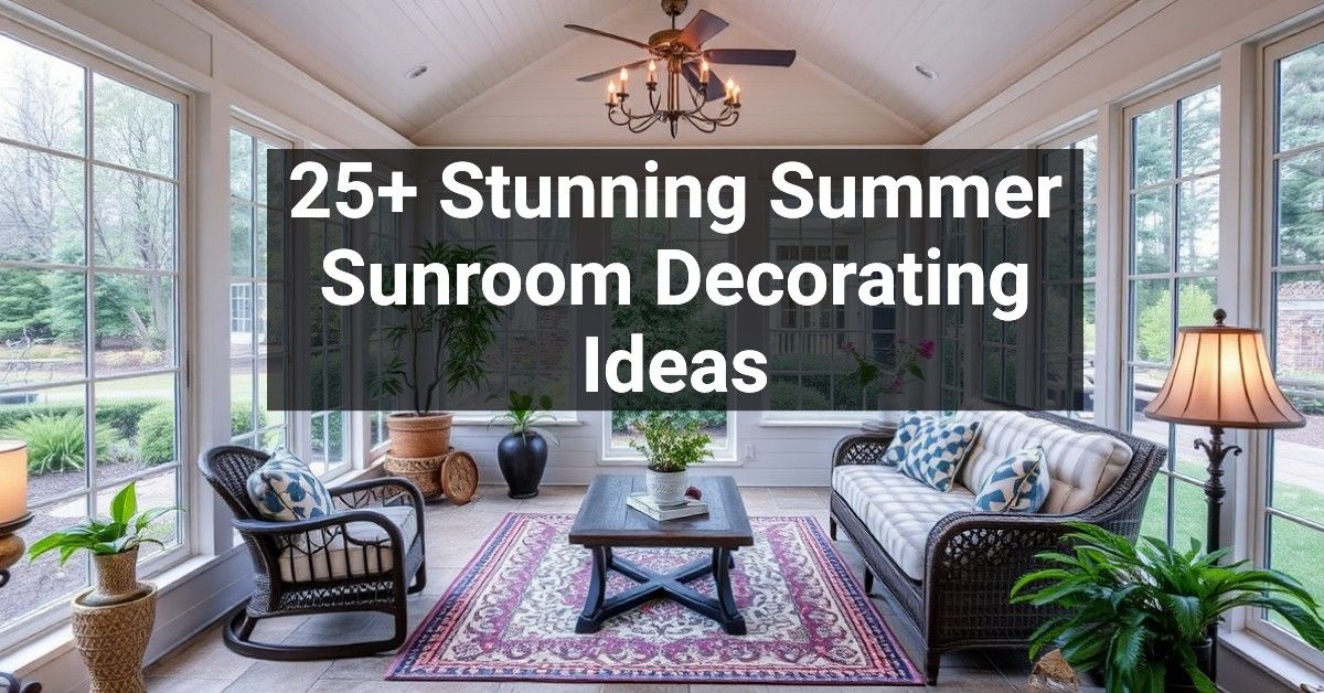 25+ Stunning Summer Sunroom Decorating Ideas