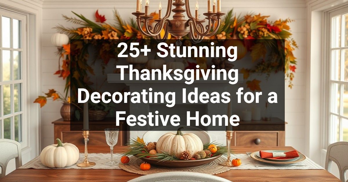 25+ Stunning Thanksgiving Decorating Ideas for a Festive Home