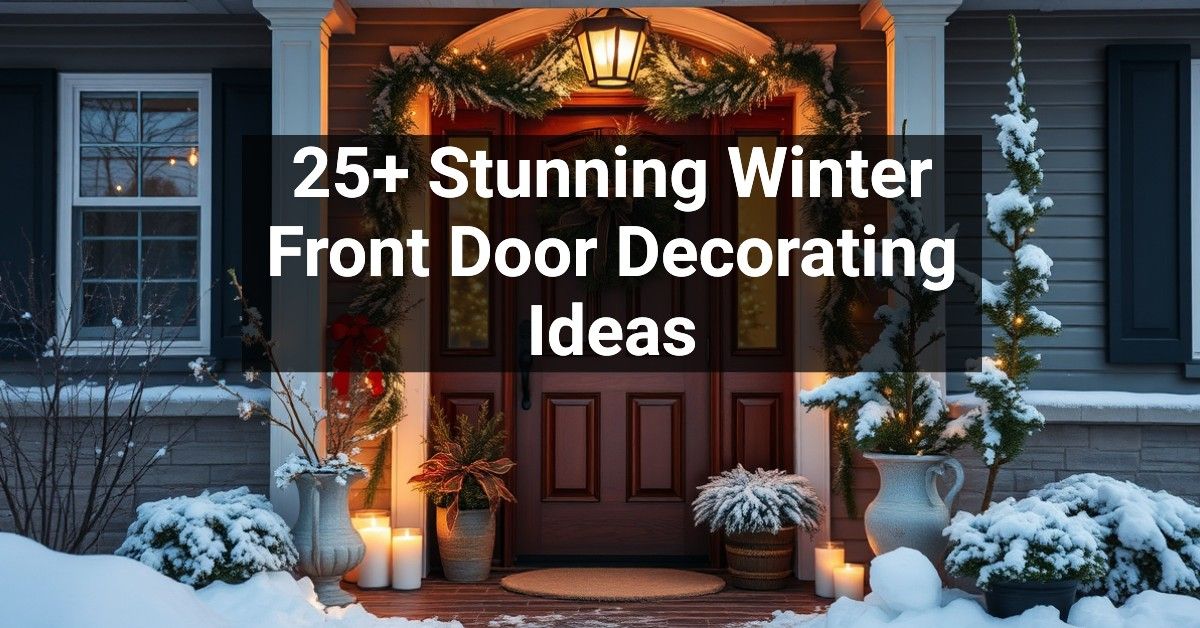 25+ Stunning Winter Front Door Decorating Ideas