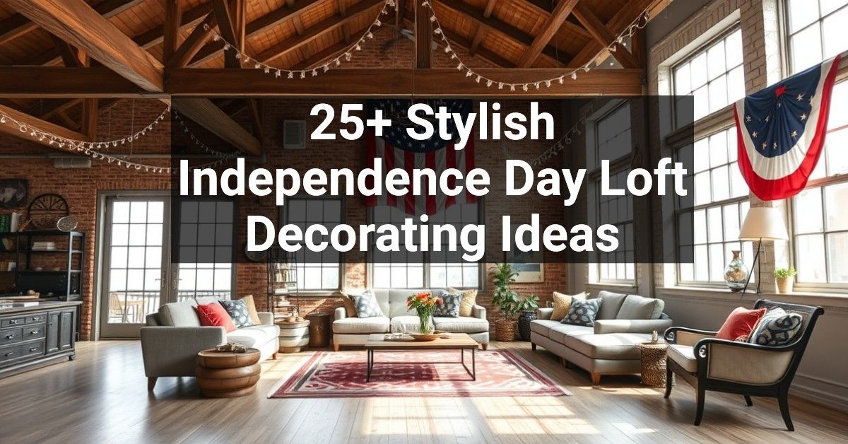 25+ Stylish Independence Day Loft Decorating Ideas