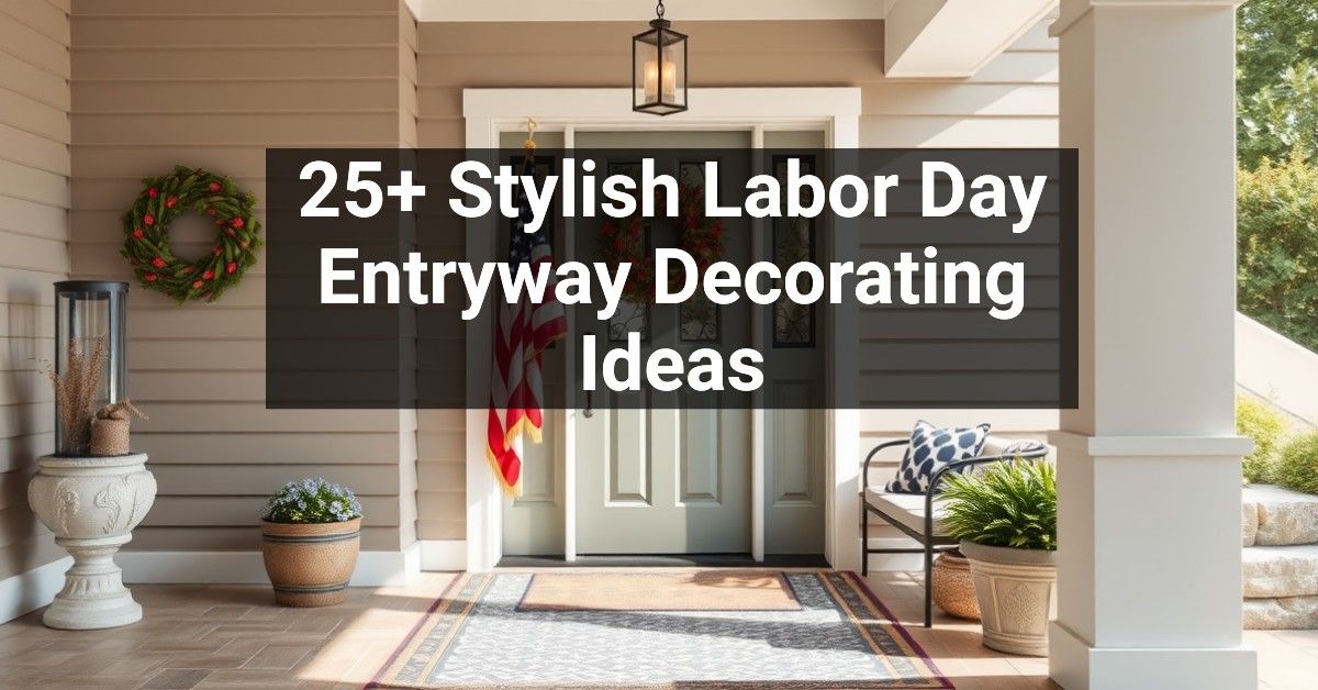 25+ Stylish Labor Day Entryway Decorating Ideas