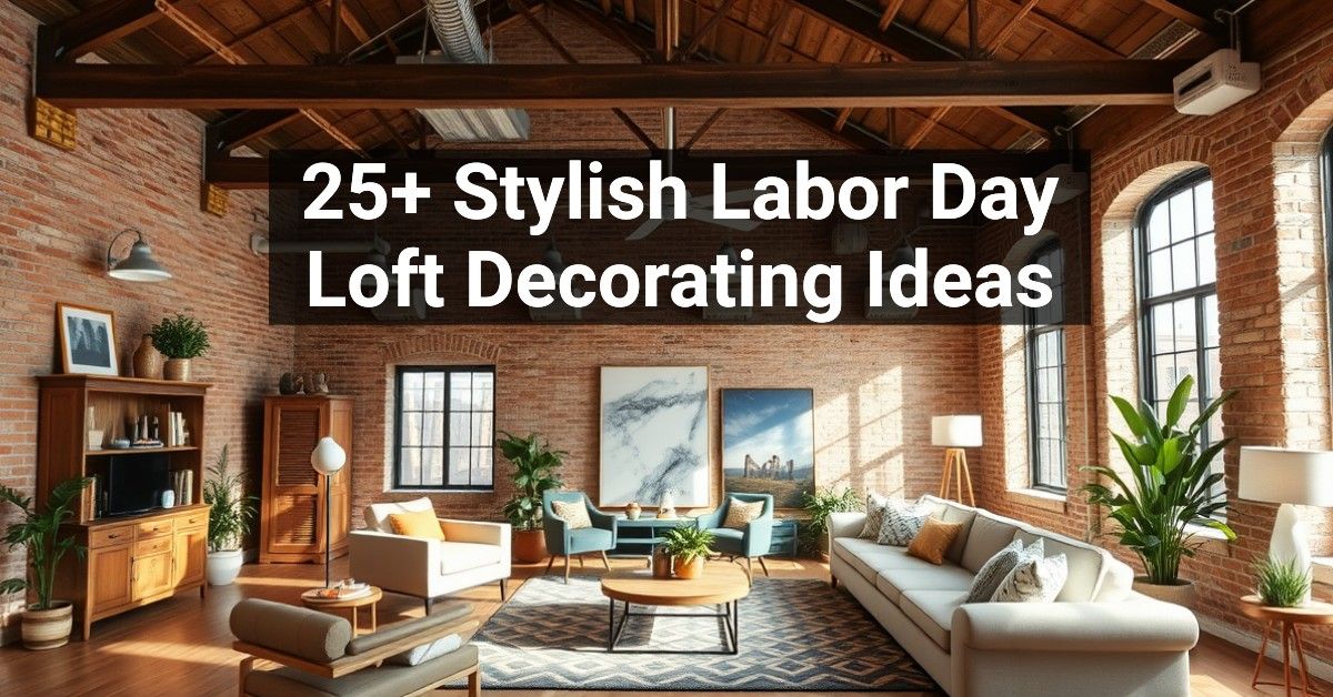 25+ Stylish Labor Day Loft Decorating Ideas