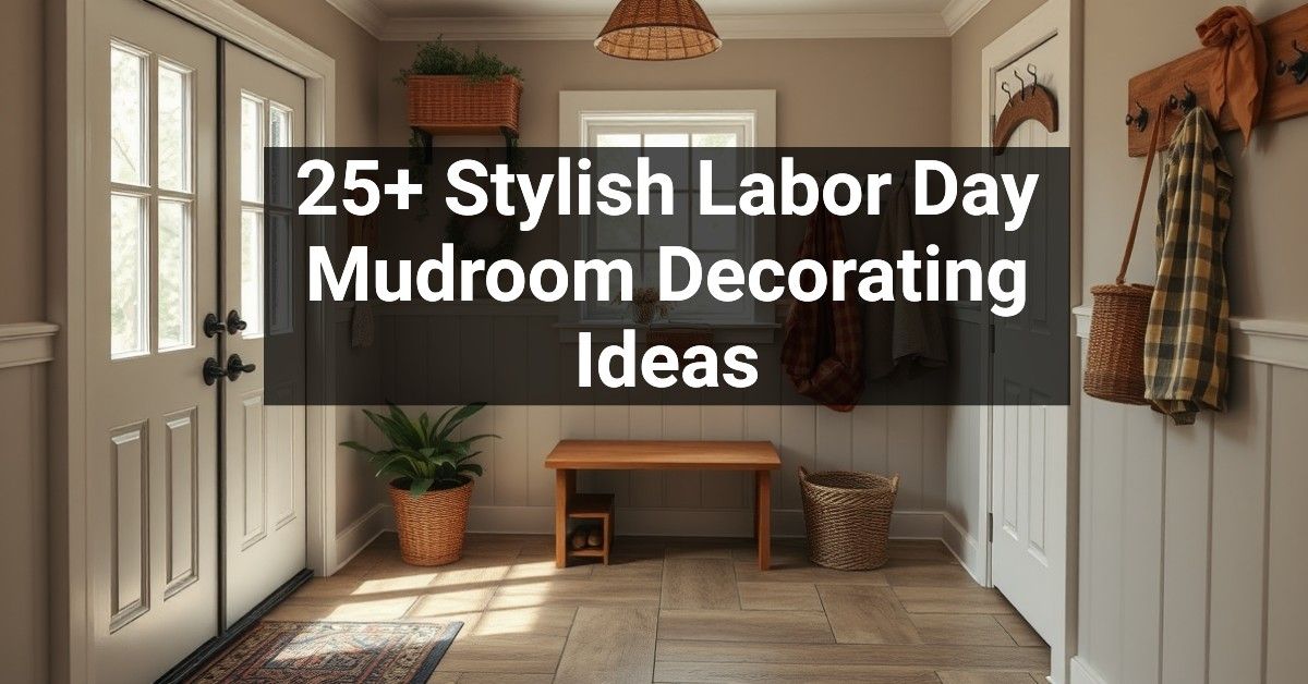 25+ Stylish Labor Day Mudroom Decorating Ideas