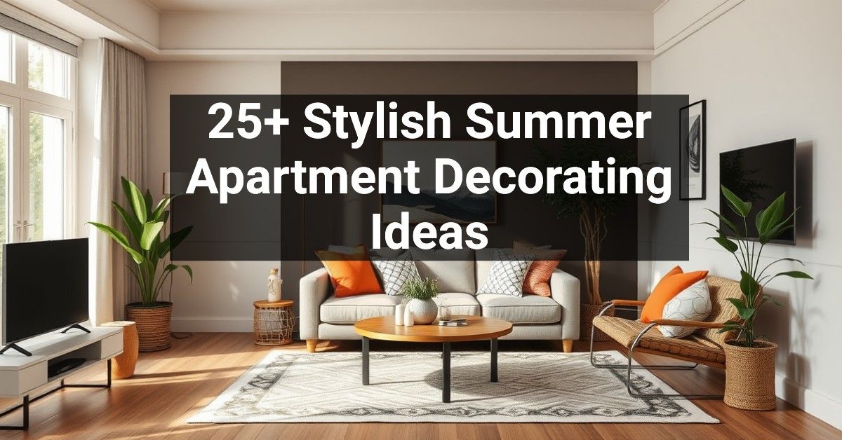 25+ Stylish Summer Apartment Decorating Ideas