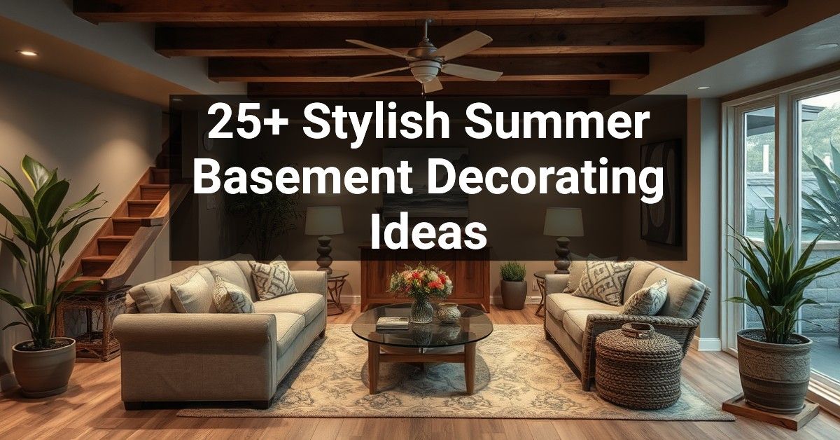 25+ Stylish Summer Basement Decorating Ideas