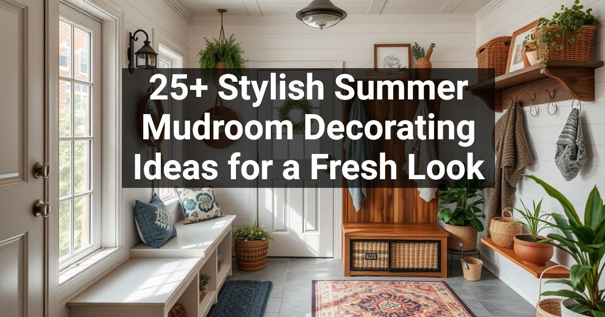 25+ Stylish Summer Mudroom Decorating Ideas for a Fresh Look