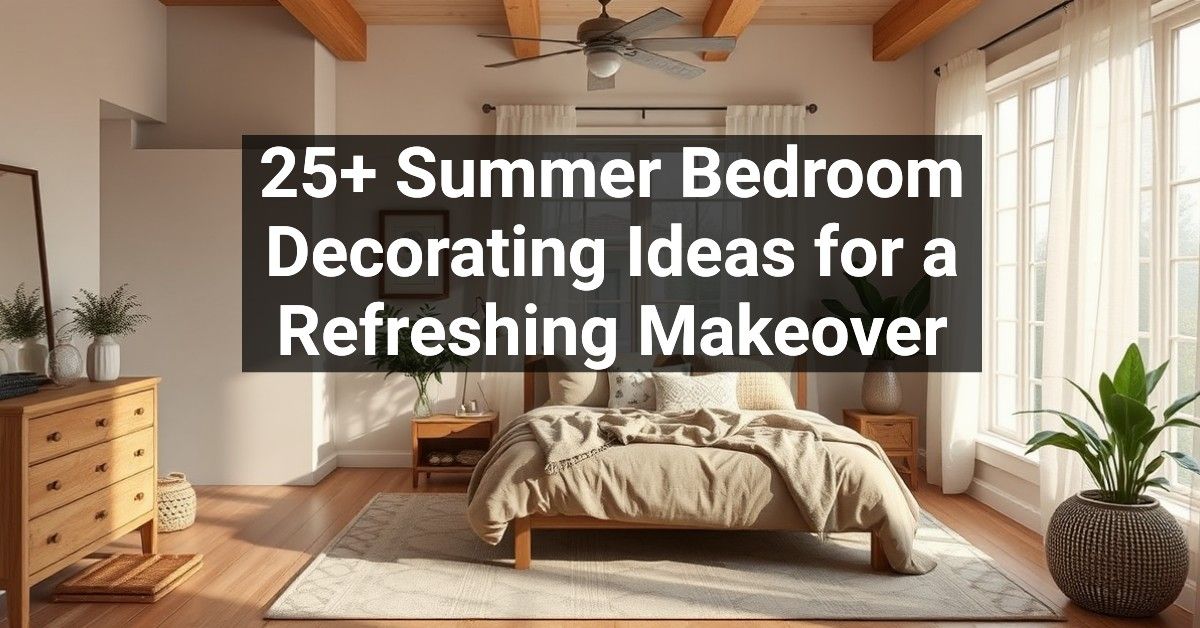 25+ Summer Bedroom Decorating Ideas for a Refreshing Makeover