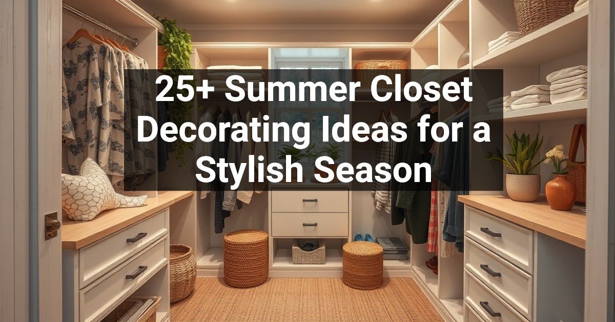 25+ Summer Closet Decorating Ideas for a Stylish Season