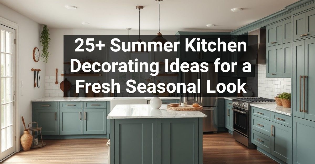 25+ Summer Kitchen Decorating Ideas for a Fresh Seasonal Look