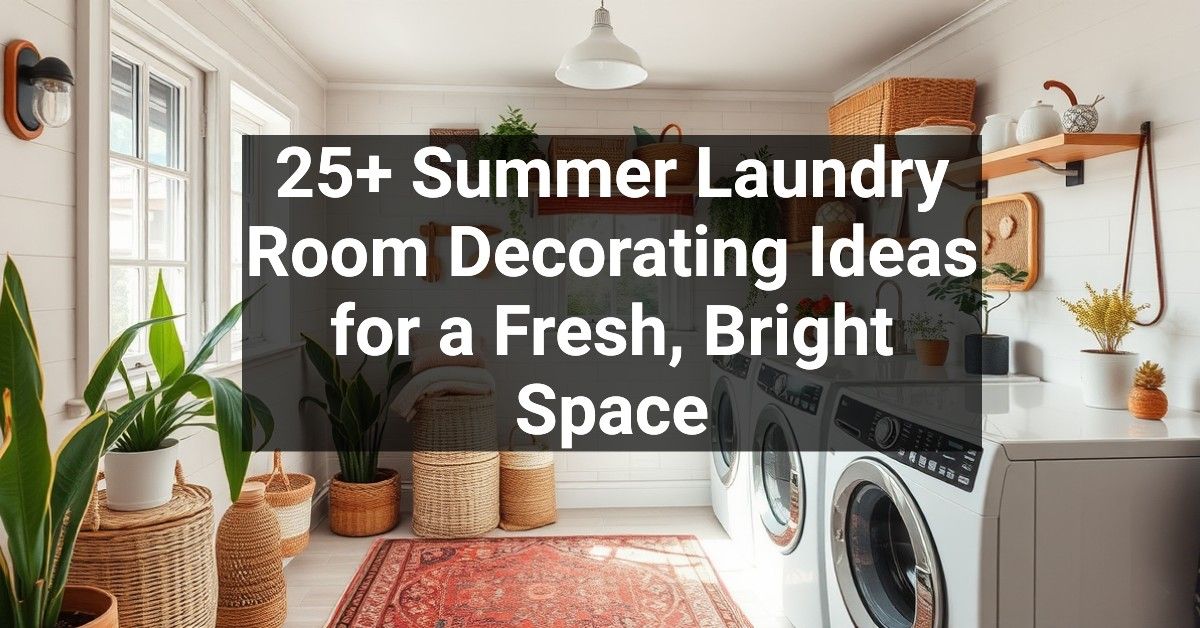 25+ Summer Laundry Room Decorating Ideas for a Fresh, Bright Space