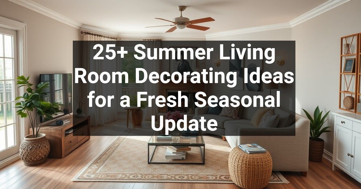 25+ Summer Living Room Decorating Ideas for a Fresh Seasonal Update