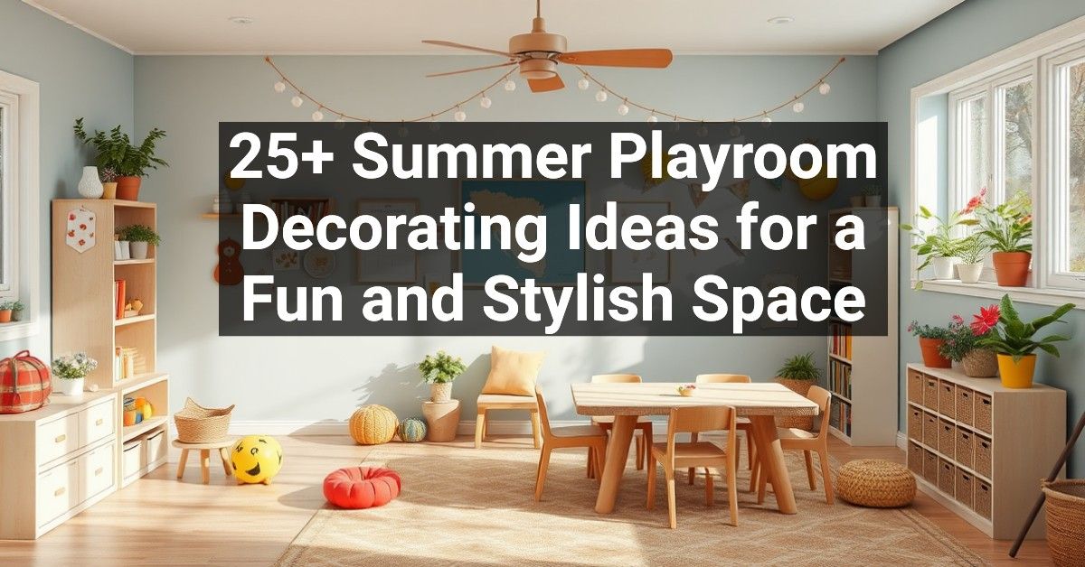 25+ Summer Playroom Decorating Ideas for a Fun and Stylish Space