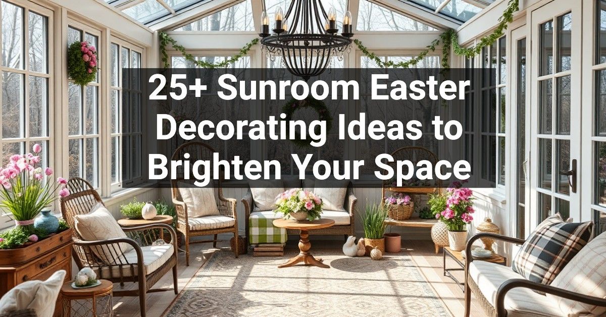 25+ Sunroom Easter Decorating Ideas to Brighten Your Space