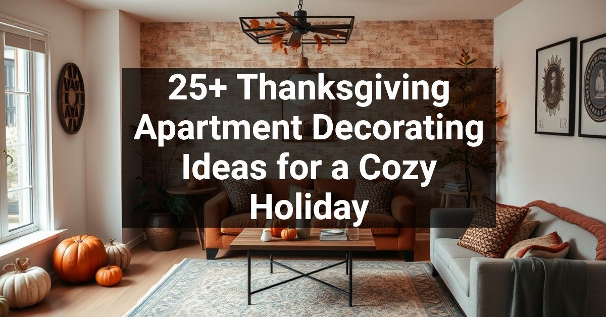 25+ Thanksgiving Apartment Decorating Ideas for a Cozy Holiday