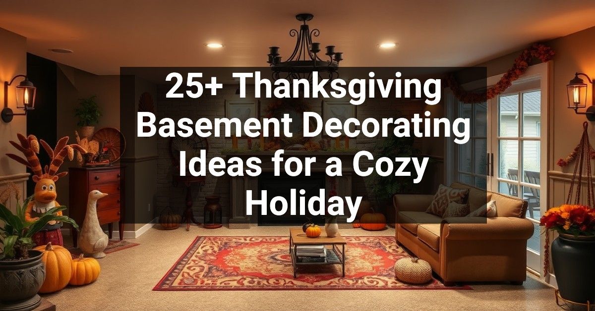 25+ Thanksgiving Basement Decorating Ideas for a Cozy Holiday