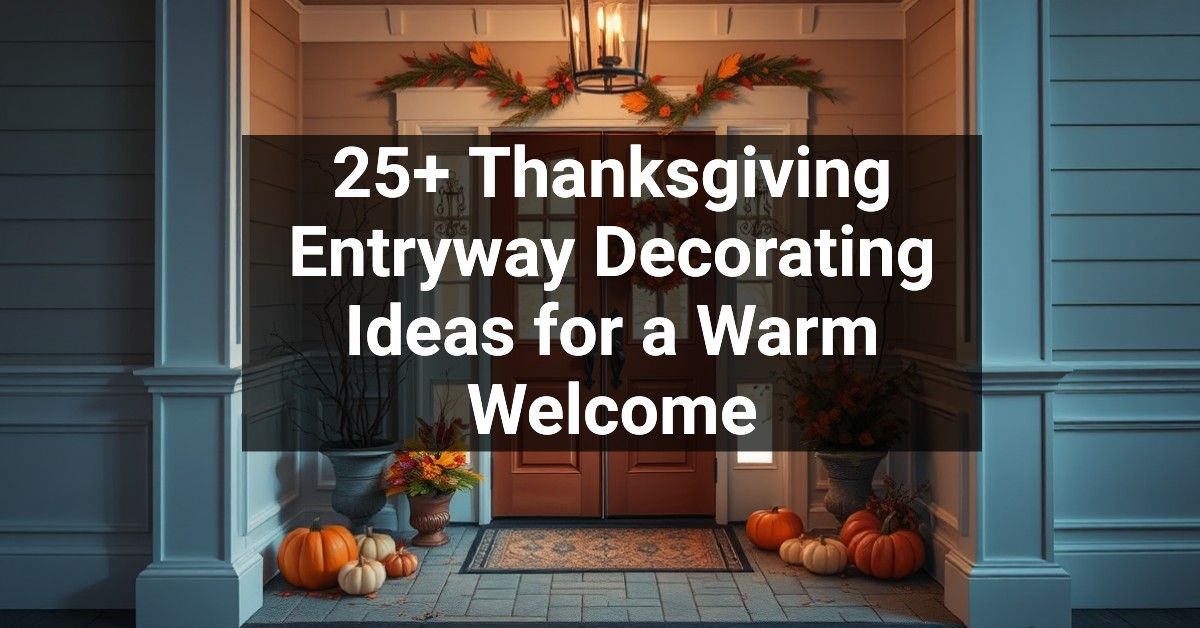 25+ Thanksgiving Entryway Decorating Ideas for a Warm Welcome