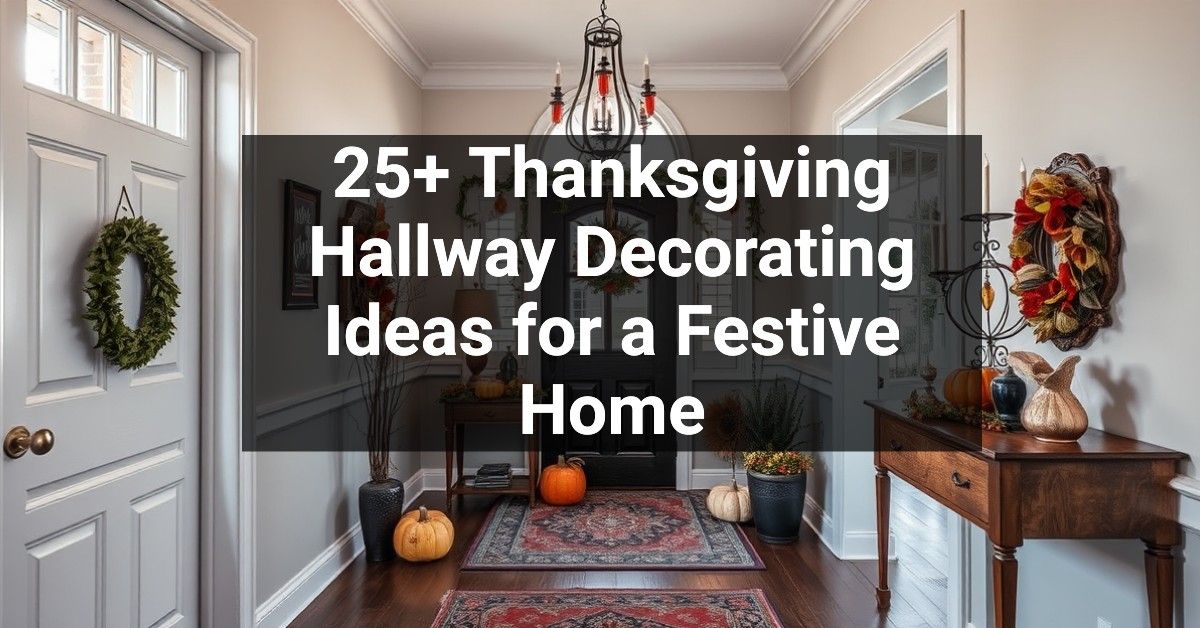 25+ Thanksgiving Hallway Decorating Ideas for a Festive Home