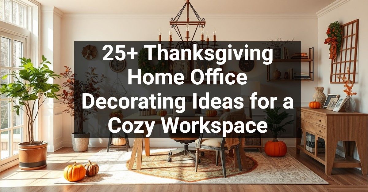 25+ Thanksgiving Home Office Decorating Ideas for a Cozy Workspace