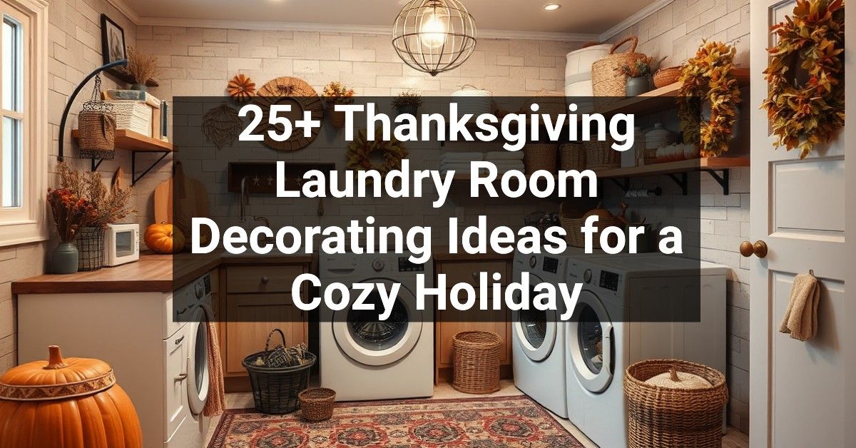 25+ Thanksgiving Laundry Room Decorating Ideas for a Cozy Holiday