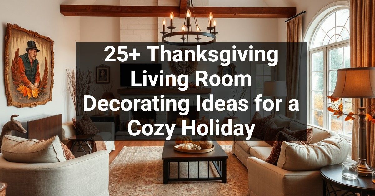 25+ Thanksgiving Living Room Decorating Ideas for a Cozy Holiday